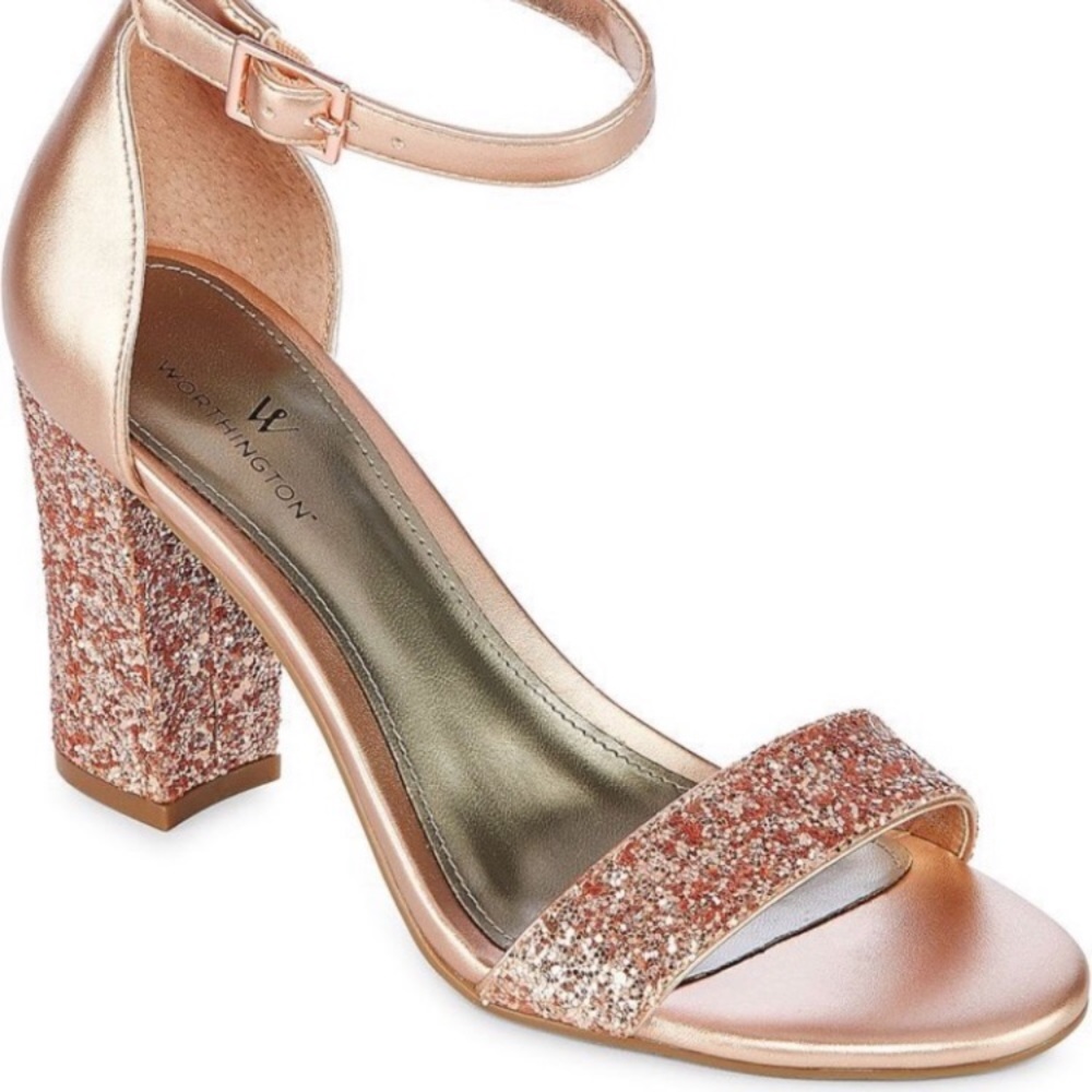 New! Rose Gold Glitter Heels 👠